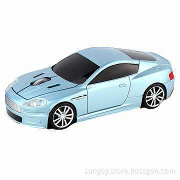 2.4G wireless car-shaped mouse with 1,600dpi resolution